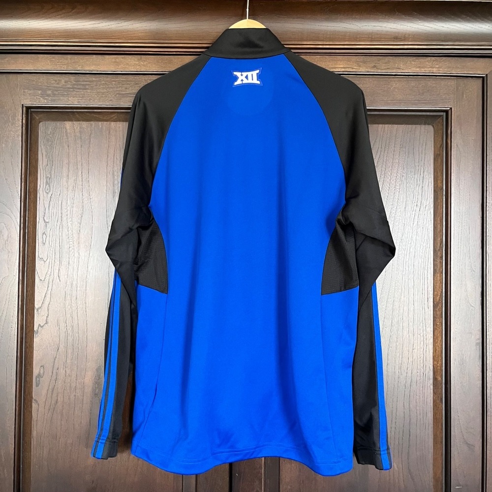 ADIDAS Climacool Kansas Jayhawks NCAA Basketball Big 12 Zip Up Jacket Mens Sz M - Picture 6 of 10